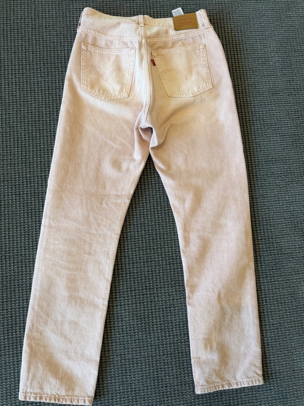 Scraped Pale Mauve Levi's 501 Size 28Wx30L - Picture 4 of 4